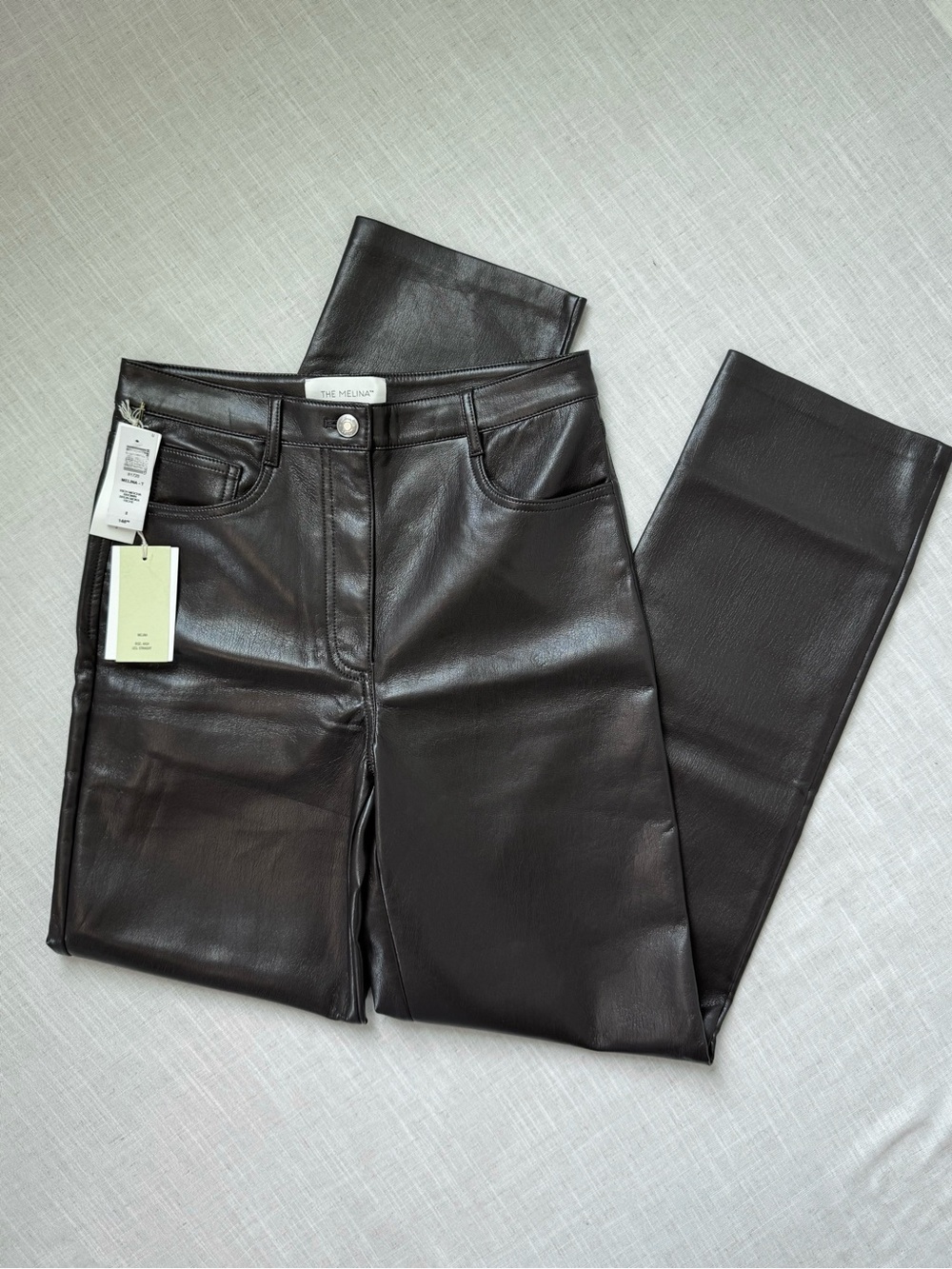 Wilfred The Melina High Rise Full Length Pants Mocha Size 8 NWT